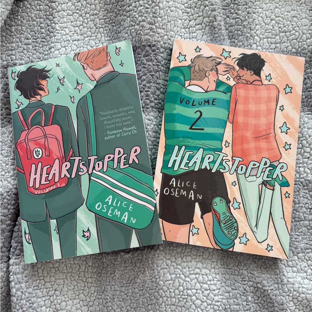 Heartstopper Volumes 1 and 2 by Alice Oseman